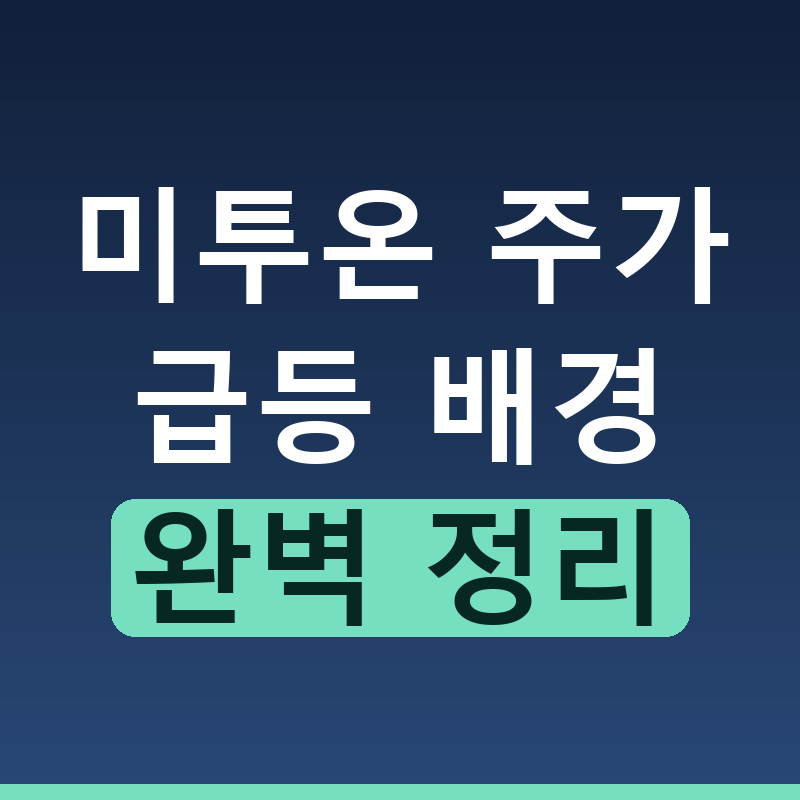 미투온 주가 상승 이유와 텐버거 가능성 완벽 분석